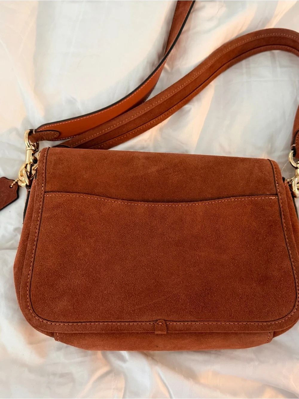 Coach suede shoulder